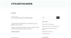 Desktop Screenshot of eticaretgundem.com