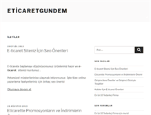 Tablet Screenshot of eticaretgundem.com